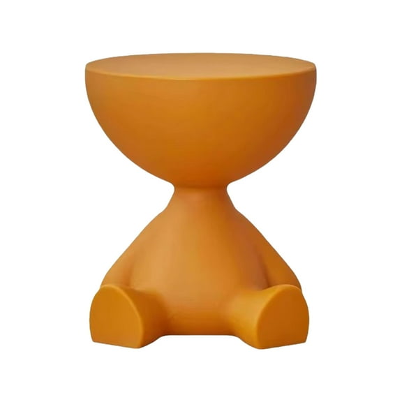 Orange Nightstand Home Sofa Side Coffee Table Shelf Liftable Storage Stool Plastic Multifunctional Furniture For Living Room Bedroom 16.14X14.57 Inches