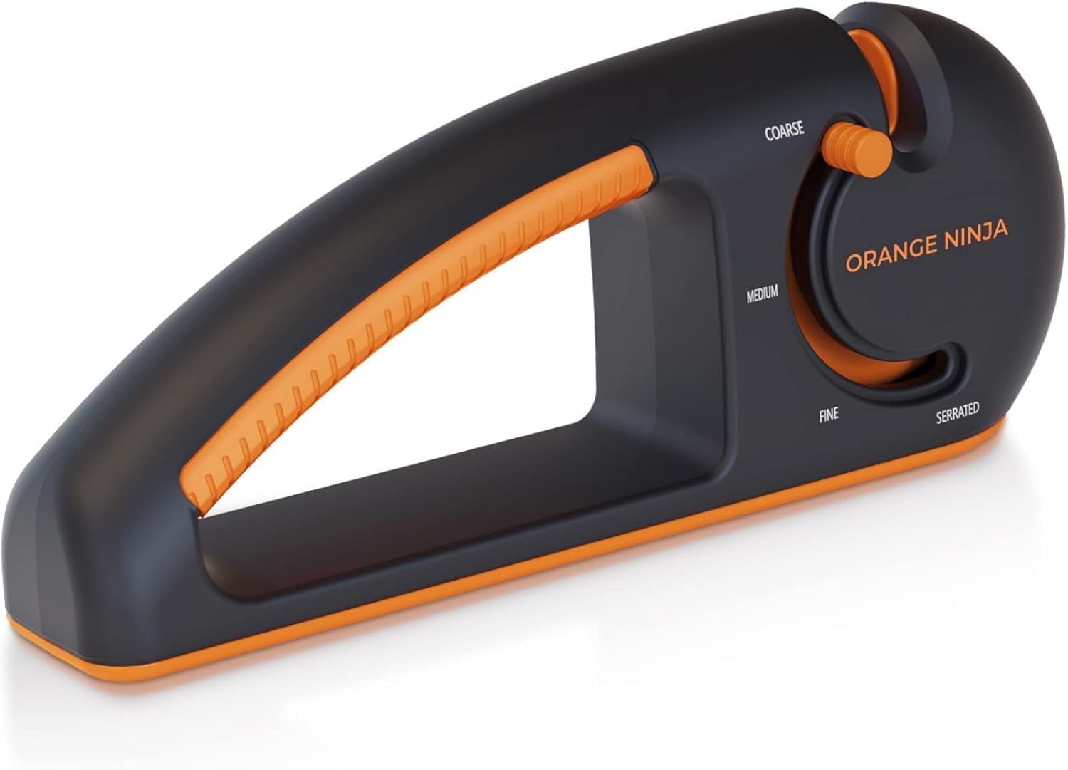 Orange Ninja Knife Sharpener - Adjustable Handheld Manual Kitchen Knife Sharpeners