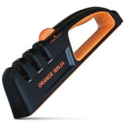 Orange Ninja Knife Sharpeners with 5 Adjustable Sharpening Angle for all Knives