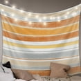 thumbnail image 1 of Orange Nordic Style Stripes Small Tapestry for Bedroom Wall Hanging Tapestry, Orange Grey Texture Ceiling Backdrop Tapestries Poster Blanket Wall Decor for Teens Room Living Room Dorm 23" x 28", 1 of 8