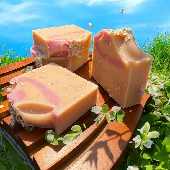 Orange Oatmeal Scented Soap- Bath Bar-Shower Soap-Women's-Teens-Deliciously Scented Body Cleanser