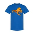 thumbnail image 1 of Orange Octopus Design T-Shirt Men -Image by Shutterstock, Male Large, 1 of 2