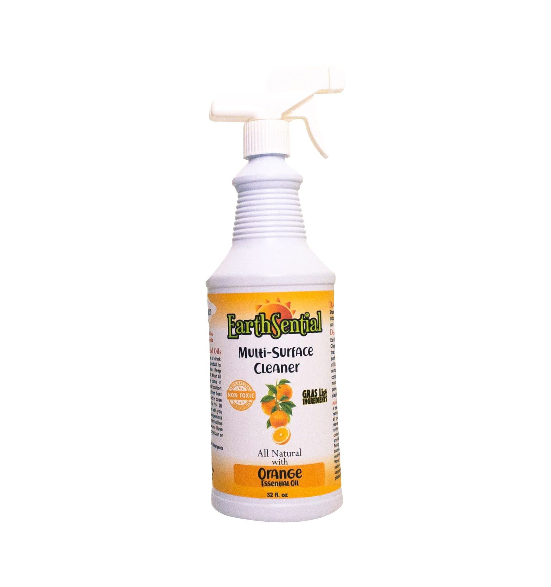 Orange Oil Cleaner EarthSential Brand All Natural Liquid Spray Cleaner