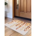 thumbnail image 1 of Orange Ombre Botanical Door Mat&nbsp;Indoor Outdoor Entrance,Non Slip Small Rug for Kitchen Bathroom Entryway Rug,Watercolor Country Leaf Rustic Washable Doormat Floor Mat for Office 16x24 Inch, 1 of 8