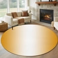 thumbnail image 1 of Orange Ombre Large Round Rug 8 FT, Non Slip Living Room Area Carpet, Orange White Gradient Modern Abstract Art Washable Soft Circle Rug Non-Shedding Floor Carpet for Bedroom Office Dining Room, 1 of 9