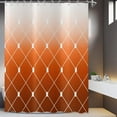 thumbnail image 1 of Orange Ombre Shower Curtain, Modern Geometric Pattern Modern Luxury Bathroom Curtain Bathtub Decor Waterproof Fabric Machine Washable with 12 Hooks, 1 of 6