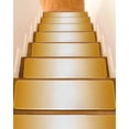thumbnail image 1 of Orange Ombre Stair Treads for Wooden Steps Indoor Runner Rug Carpet, Orange White Gradient Modern Abstract Art 15 Pieces Peel and Stick Staircase Step Treads Covers Washable Throw Door Mats, 30"x8", 1 of 6