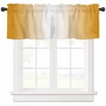 thumbnail image 1 of Orange Ombre Valances for Windows Farmhouse Kitchen Curtains Valances Rod Pocket Valance Curtains for Kitchen Windows Orange White Gradient Modern Abstract Art Window Valances for Bathroom 42"x12", 1 of 6