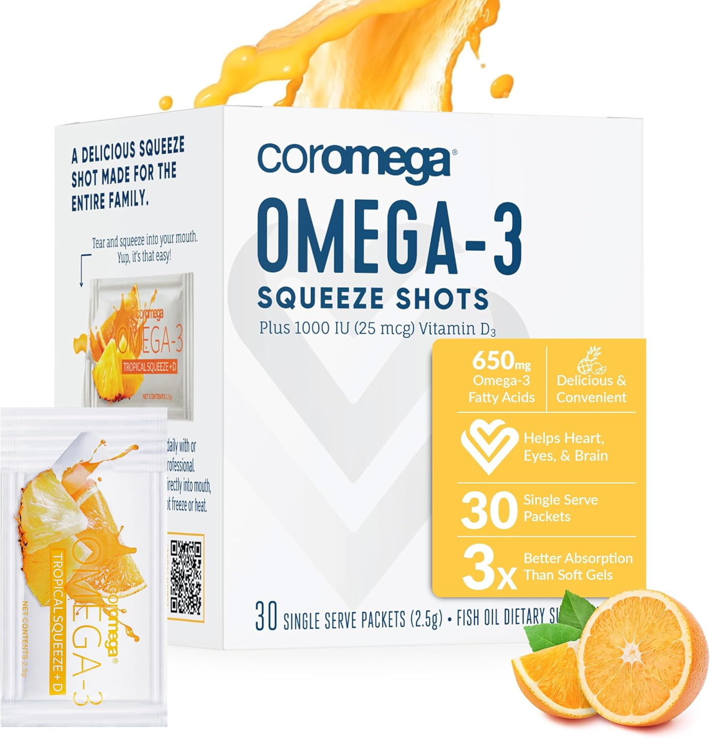 Orange Omega3 Squeeze 30ct