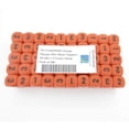 thumbnail image 1 of Orange Opaque Dice with Black Numbers D3 (D6 1-3 Twice) 16mm (5/8in) Pack of 100 Wondertrail, 1 of 1