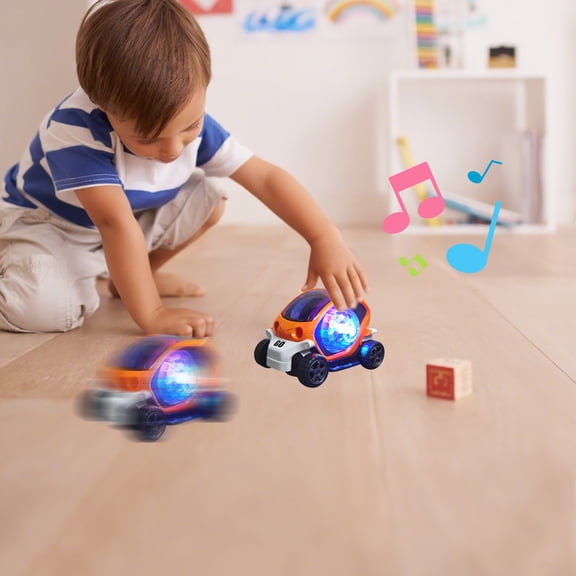 Orange Orange Childrens Electric Toy Car With Flash Music And Lights For Toddlers Cartoon Vehicle For Smart Play