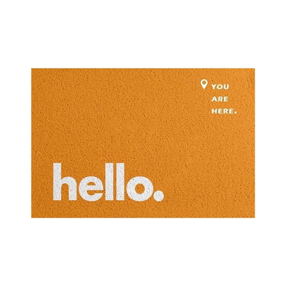 Orange Orange Colored Door Entrance Mat With Carpet Design For Trapping Dirt And Moisture Non Slip Backing