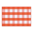 thumbnail image 1 of Orange Orange Hand-Woven Plaid Outdoor Rug Fall Christmas Layered Doormat For Front Door Porch Entryway Patio Seasonal Decor 15.7X23.6 Inches, 1 of 6