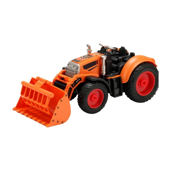 Orange Orange Inertia Simulation Farm Vehicle Toy For Kids Harvester Tractor Engineering Car
