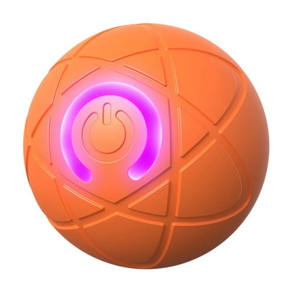 Orange Orange Self-Moving Dog Play Toy With Rechargeable Battery For Keeping Pets Active And Engaged