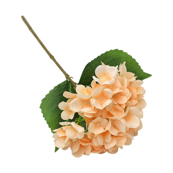 Orange Orange Simulated Hydrangea Bloom For Festive And Everyday Decoration No Maintenance Required 46Cm Tall