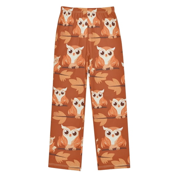Orange Owl Branch Pajama Pants Soft Lightweight Lounge Pants Bottoms Sleep Pants Warm Comfy
