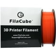 thumbnail image 1 of Orange PLA 3D Printer 1.75mm Filament - FilaCube 1.75 mm 1kg PLA 2 (PLA 2nd Generation) 3D Printing Plastic Orange Filament 2.2 lbs [Made in USA] Pumpkin Carrot 1 kg/roll for FDM/FFF Printer 3D Pen…, 1 of 5