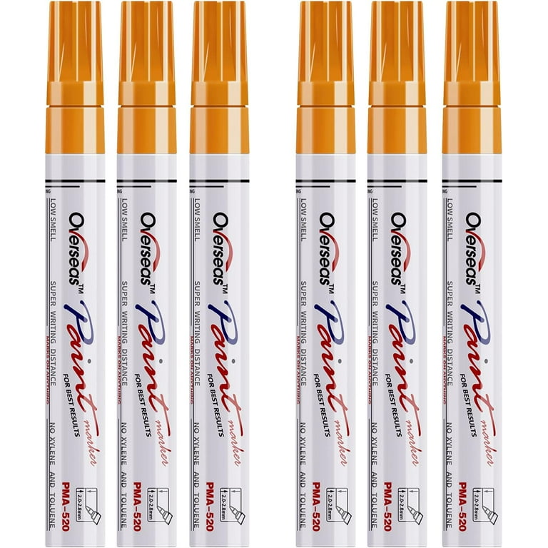 Orange Paint Markers Pens Single color Pack Permanent Oil
