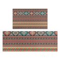 thumbnail image 1 of Orange Paisley Pattern Kitchen Rugs Sets Of 2,Anti Fatigue Kitchen Mat Rugs Non Slip Washable,Decorative Kitchen Floor Mats for Kitchen,Sink,Laundry,17"x30"+17"x47", 1 of 7