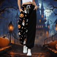 thumbnail image 1 of Orange Pajama Pants Women Baggy Sweatpants Lounge Sweat Pant Active Jogging Fall Clothes Pajama Pants Women XL, 1 of 4