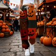 thumbnail image 1 of Orange Pajama Pants Women Comfy Long Lounge Bottom,Drawstring Elastic Waist Sleep Pants with Pockets S, 1 of 6
