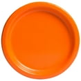 thumbnail image 1 of Orange Paper Dinner Plates, 9in, 16ct, 1 of 4