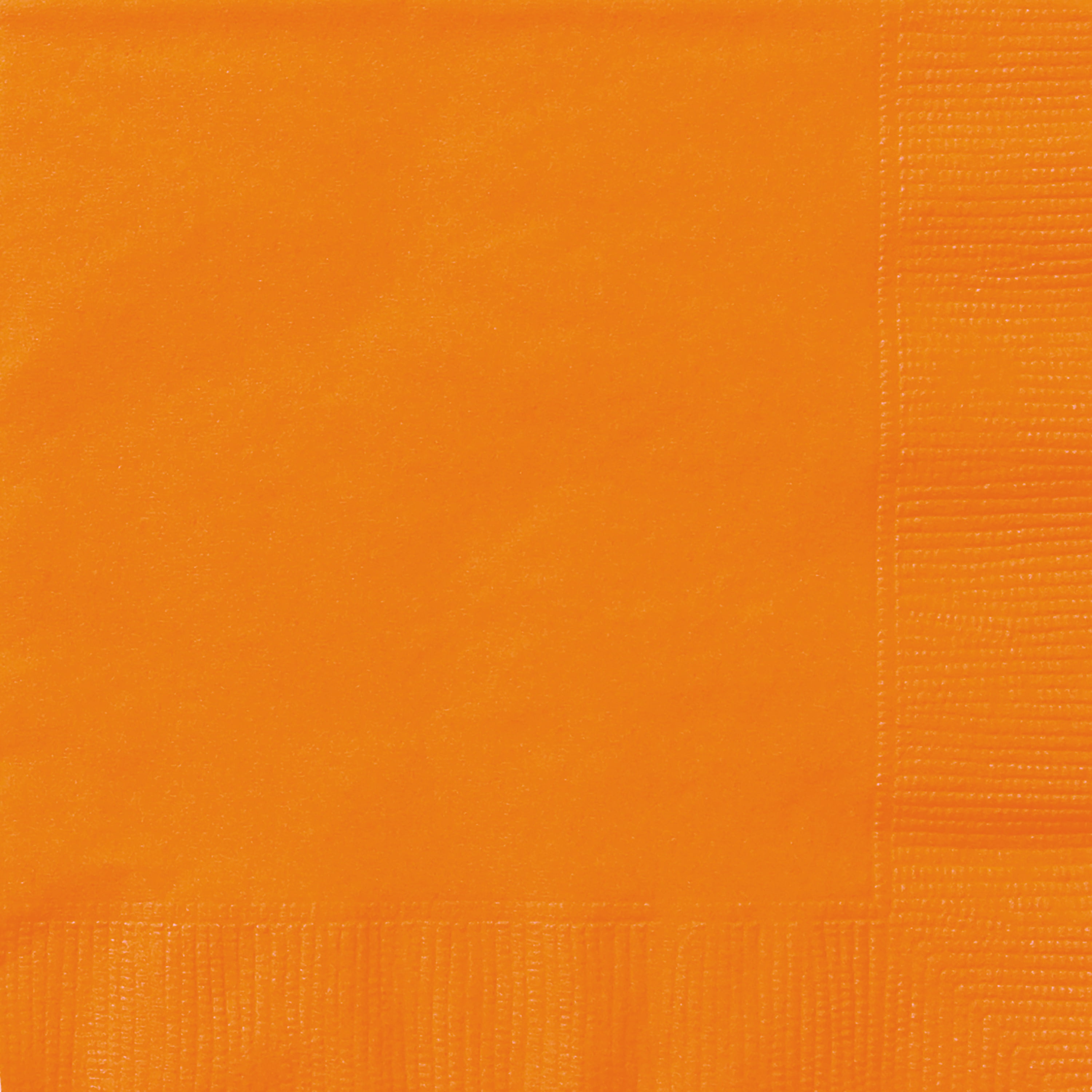 24CT 6.5IN x 6.5IN Orange Disposable Paper Napkins by Way To Celebrate