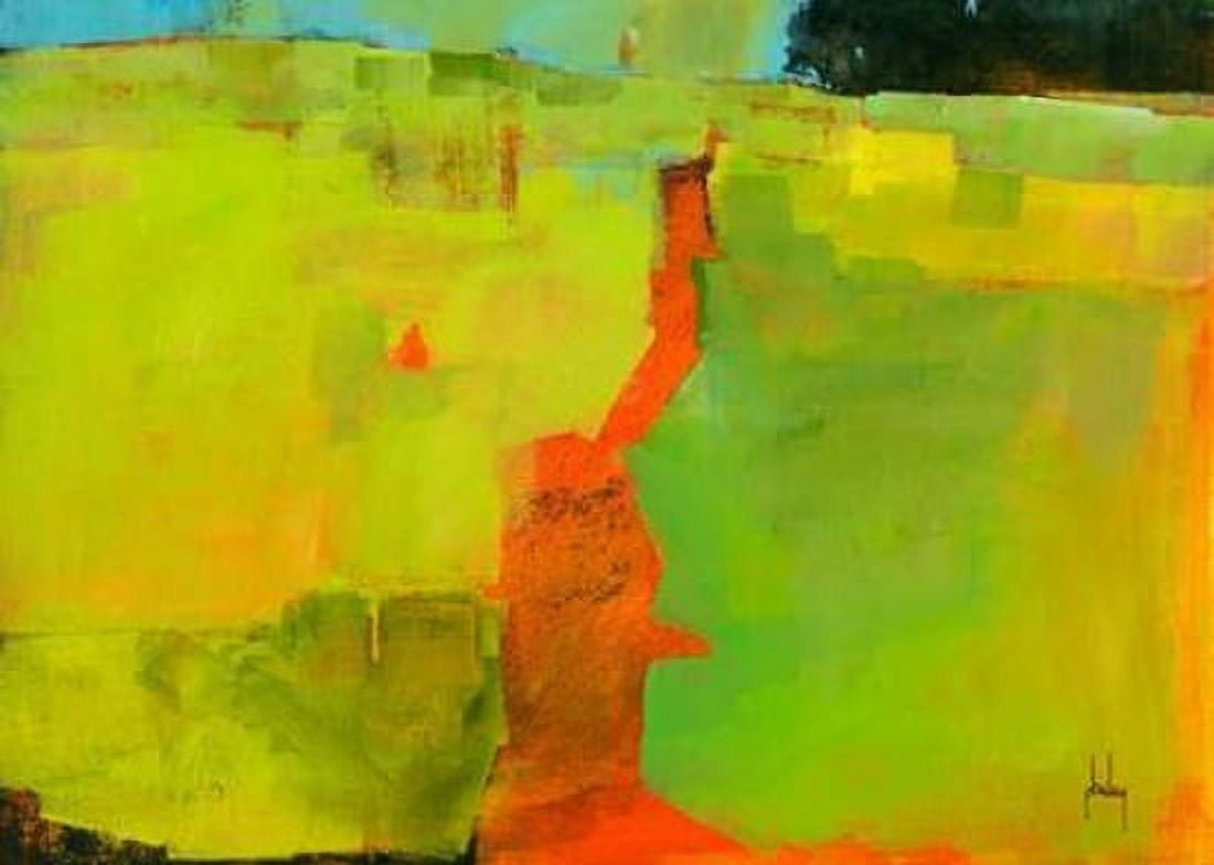 Orange Path Canvas Art - Paul Bailey (20 x 28)