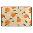 thumbnail image 1 of Orange Pattern Memory Foam Area Rug 31"x20" Non Slip, Absorbent, Fade Proof for Living Room, Bedroom, Office, 1 of 7