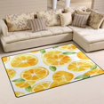 thumbnail image 1 of Orange Pattern Soft Polyester Area Rug 60''x39'', Non Slip, Memory Foam, Water Absorbent, 1 of 7