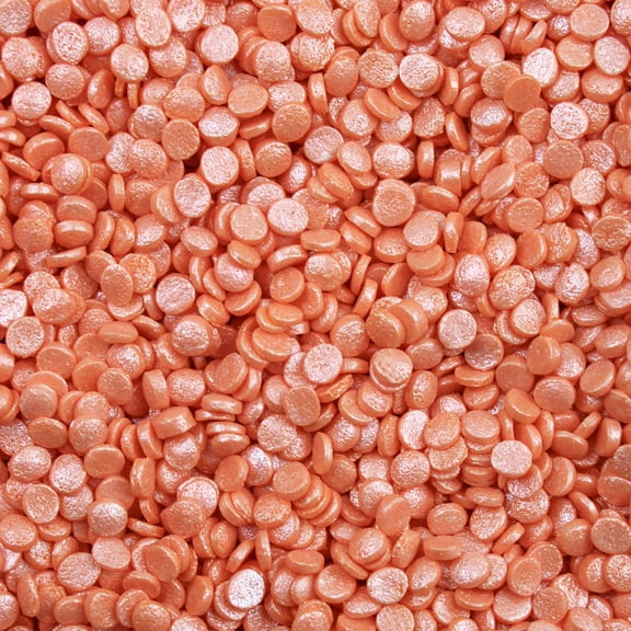 Krazy Sprinkles - Edible Orange Pearl Confetti - Festive Cupcake Topper, 1/2 Cup