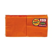 AMSCAN Orange Peel Big Party Beverage Napkins (125 Count)