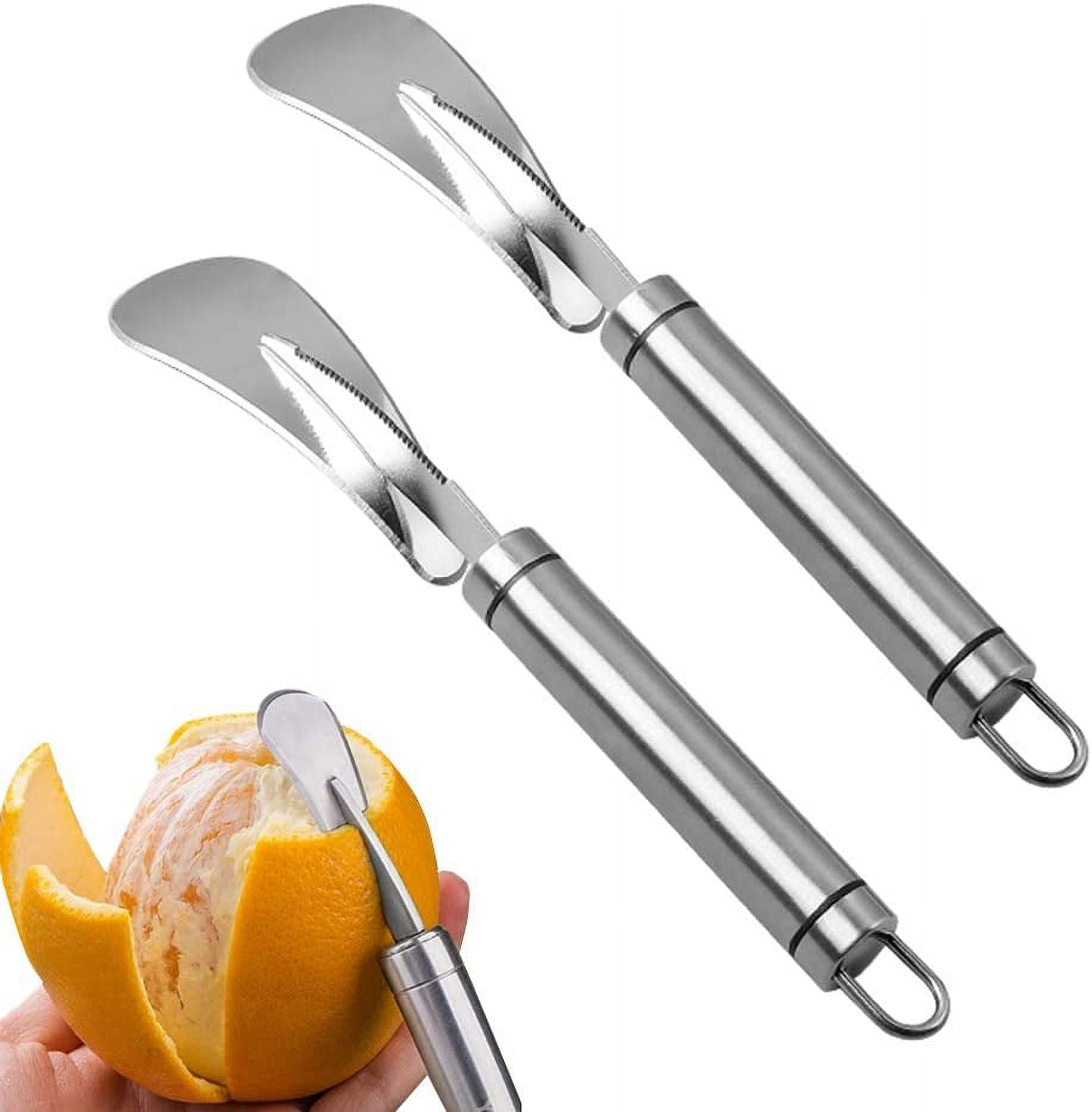 Tiitstoy Orange Peeler Cutter, 1 Pieces Stainless Steel Orange Citrus  Peelers, Orange Peeler Tool with Curved HAndle Vegetable Fruit Tools  Kitchen