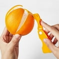 thumbnail image 1 of Orange Peeler Tool | Stainless Steel Blade & Non-Slip ABS Handle | Easy Citrus Fruit Skin Remover | Compact Ergonomic Design for Kitchen Travel | 1 Piece | Orange | 7.2x3x1cm, 1 of 7
