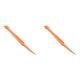 Orange Peeler Tools - Plastic Orange Peeler Citrus Remover Easy Open Lemon Citrus Peel Cutter Vegetable Slicer Fruit Tools Kitchen Gadgets (Orange 2 Pack)