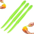thumbnail image 1 of Orange Peeler Tools Set Citrus Peel Cutter Ergonomic Fruit Skin Opener for Oranges Lemons Grapefruit Thick Rind Fruits Nail Friendly Plastic Kitchen Gadget Green 3PC citrus peeler grapefruit peeler, 1 of 8