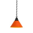 thumbnail image 1 of Orange Pendant Light with Black Fixture, 1 of 5