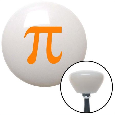 Orange Pie White Retro Shift Knob with M16 x 1.5 Insert Shifter Auto Manual Custom