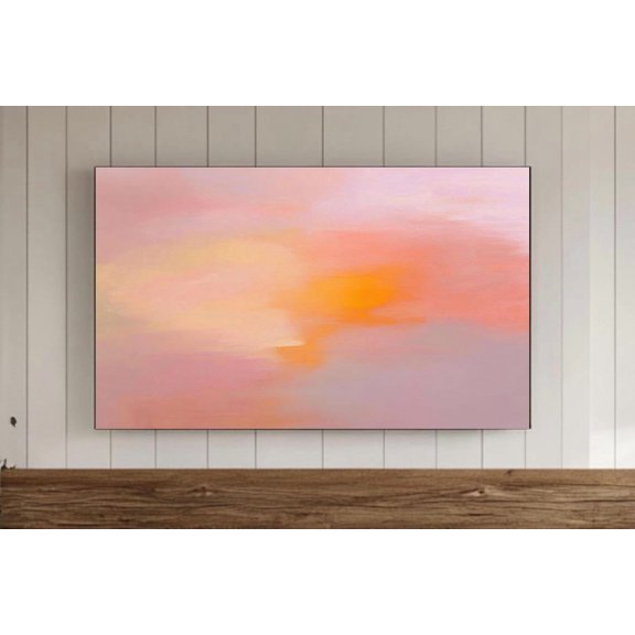 Orange Pink Abstract Screen Colorful Screensaver Background Art