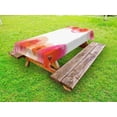 thumbnail image 1 of Orange and Pink Outdoor Tablecloth, Watercolor Style Flowers with Brush Marks Romantic Composition, Decorative Washable Fabric Picnic Table Cloth, 58 X 84 Inches,Pale Orange Pink White, by Ambesonne, 1 of 2