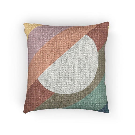 Red Color Style Oval Pillow