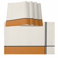 thumbnail image 1 of Orange, Placemats for Dinning Table Set of 6, Modern Abstract Geometric Patchwork Stripes Art Burlap Kitchen Place Mats Waterproof Cloth Table Mats, Indoor Outdoor Placemats Easy Clean Dinner Decor, 1 of 8