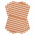 thumbnail image 1 of Orange Plaid Kitchen Towels Set of 4, Water Absorbent Dish Towel, Modern Minimalist Geometric Gingham Checkered Decorative Hand Towels - Quick Drying Cloth for Cooking Baking, 18x28 Inch, 1 of 8