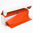 Square Rounded Designs Orange Plastic Tablecloth Roll - 54