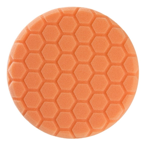 Orange Polish Pad, Buffing Polishing Pads, 1Pc 6 Inch Face for 5 Inch Backing Plate Compound Buffing Sponge Pads for Car Buffer Polisher Compounding, Polishing and Waxing