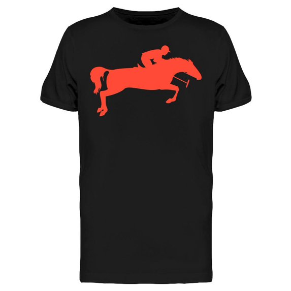 Orange Polo Player T-Shirt Men -Image by Shutterstock, Male Large