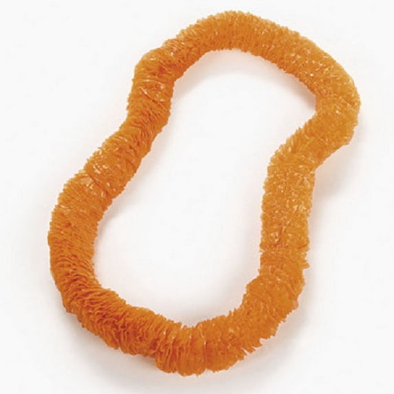Orange Poly Hawaiian Leis Halloween Party Lot of 12