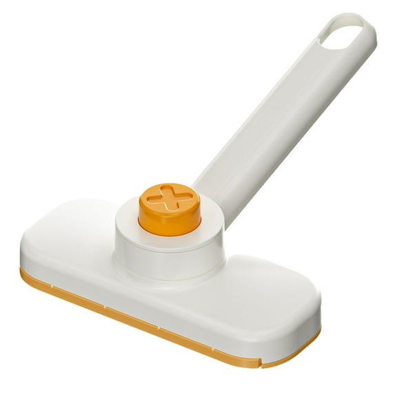 Orange Portable Small Mop Cloth Changing Rotating Microfiber Head ABS Handle Floor Cleaning Tool Orange