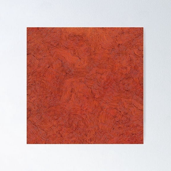 Orange Poster Wall Art, Modern Wall Decor For Living Room Bedroom, 8x12 UNFRAMED